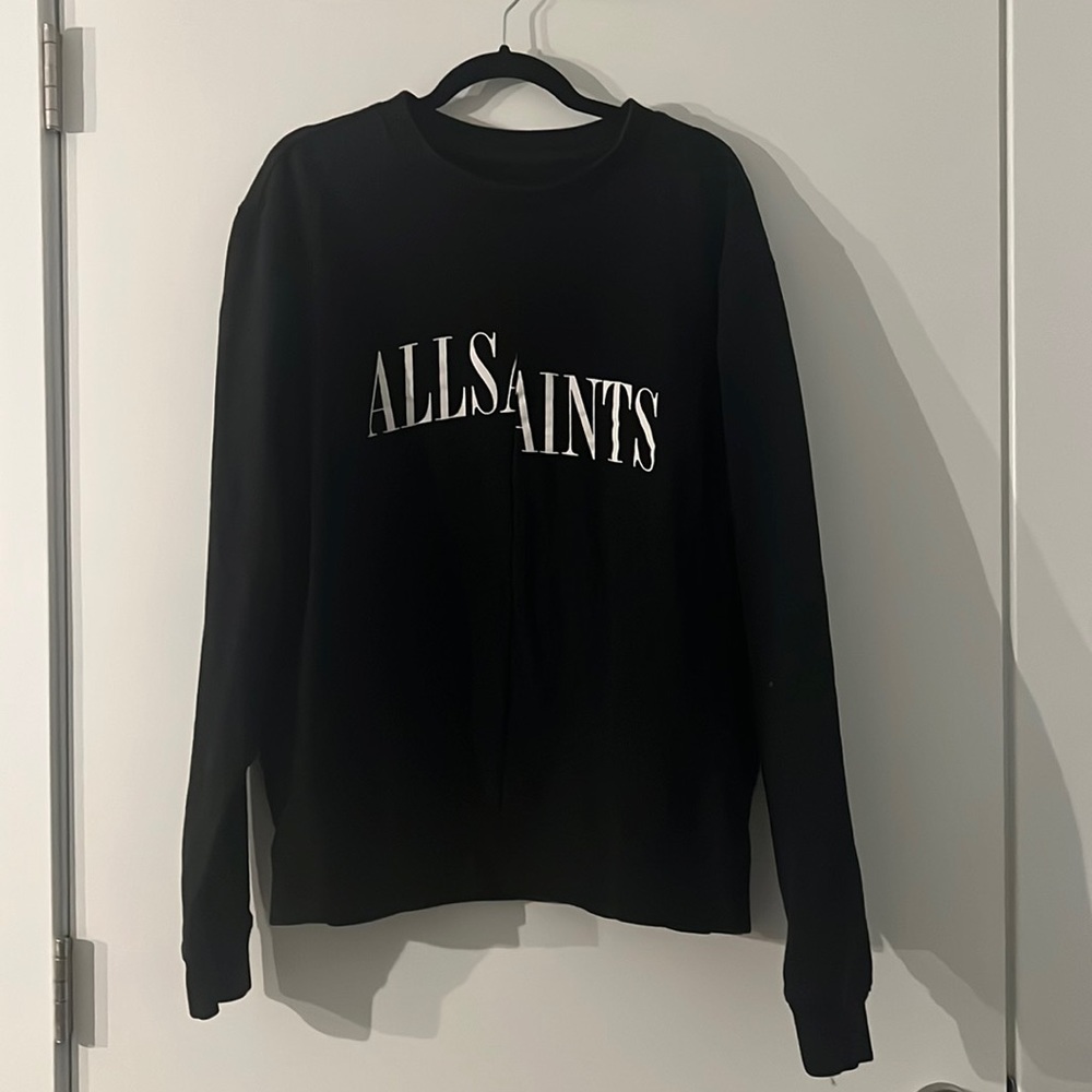 All Saints two side design crewneck sweatshirt